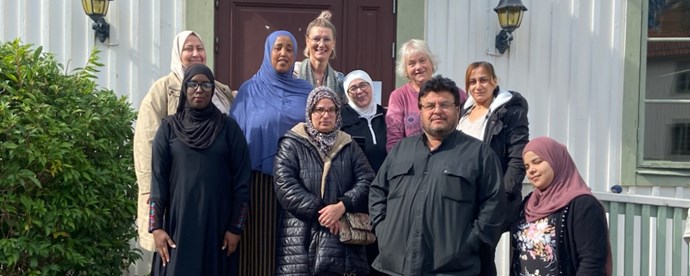 Deltagare och lärare på kursen Nära till språket