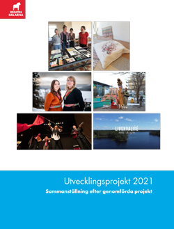 Framsida på broschyr om utvecklingsprojekt 2021