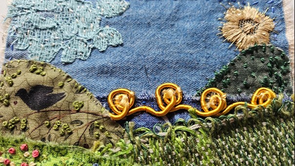 Broderi med yllegarn
