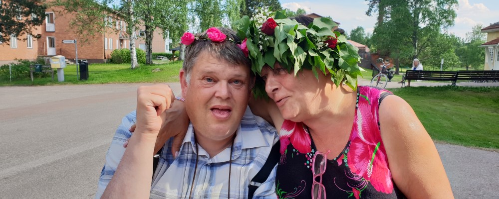 Lärare och student på Funkiskursen Lärare och student på Funkiskursen