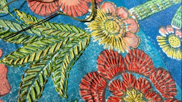 broderat mönster