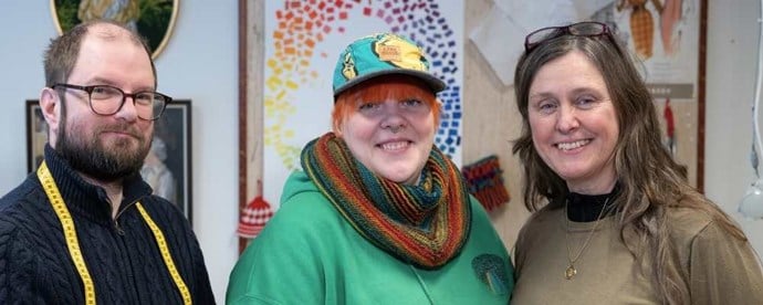 Studerande på Textilt entreprenörskap