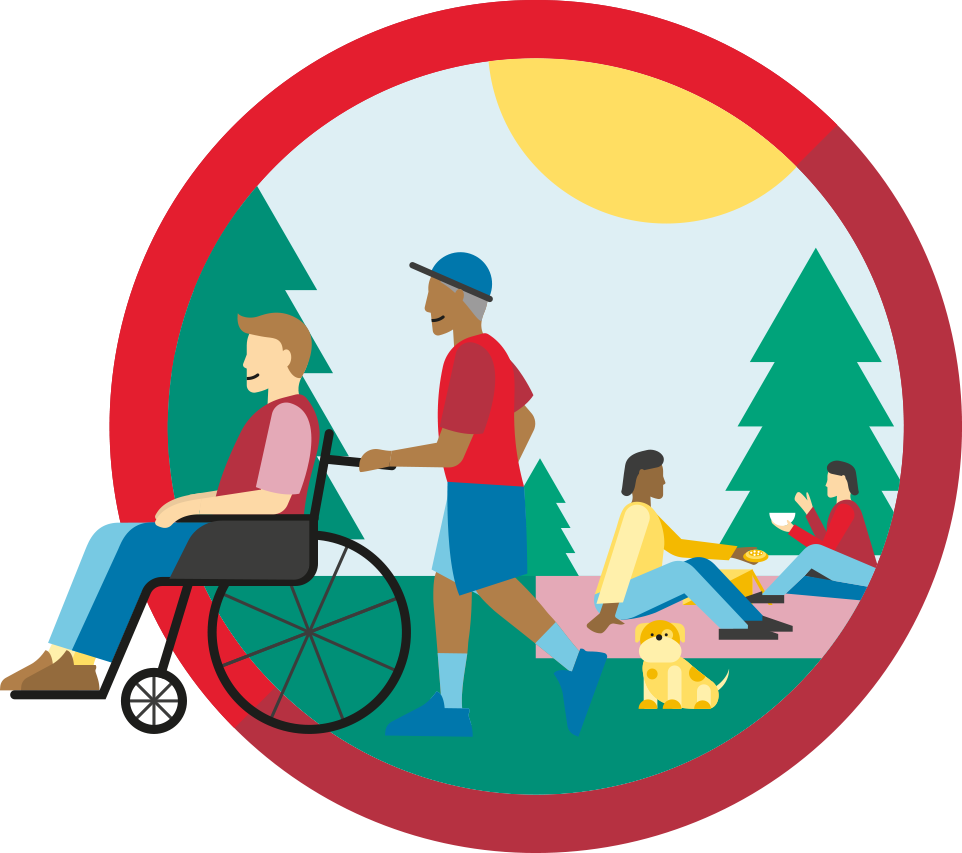 Illustration Nära till hälsa