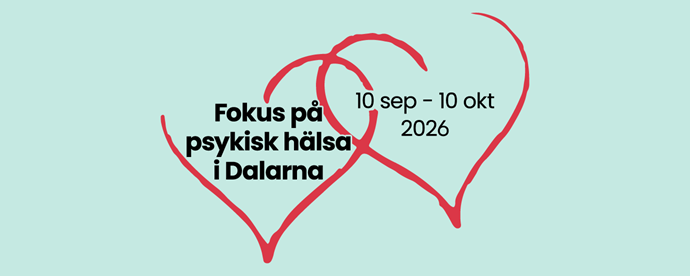 Fokus på psykisk hälsa i Dalarna. Illustration.