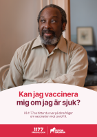 Affisch Kan jag vaccinera mig om jag är sjuk?