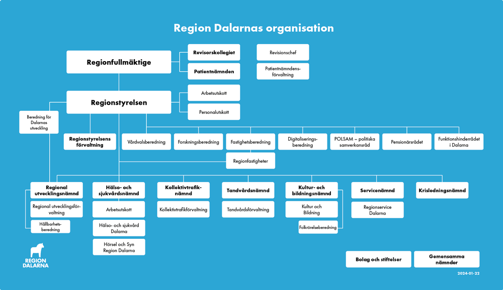 Illustration Region Dalarnas organisation