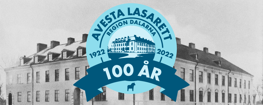 Symbol för Avesta lasarett 100 år.