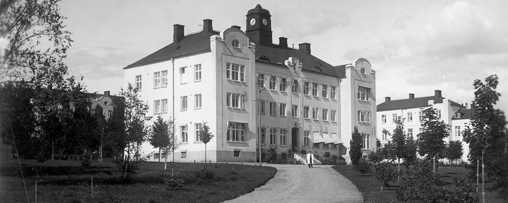 Byggnaden kallad Ettan, för administration på Säters hospital.