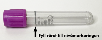 Plasma i EDTA-rör (lilla propp) 