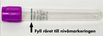 Rör med EDTA 7 mL, lila propp