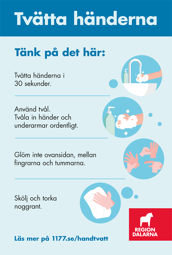 Affisch Tvätta händerna