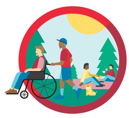Illustration Nära till hälsa